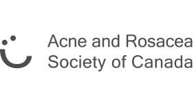 This is the logo for the Acne and Rosacea Society of Canada